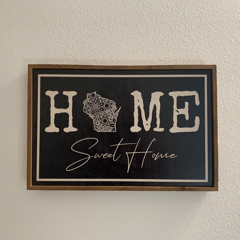 Home Sweet Home Wisconsin State Home Décor