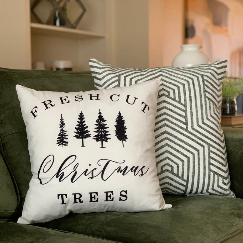 Fresh Cut Christmas Trees Pillow Cover