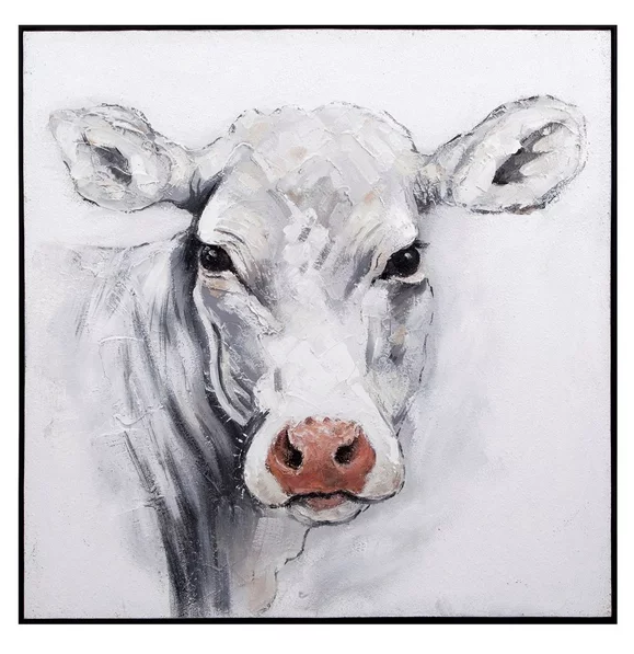 Rickey Cow Oil Painting Wall Art